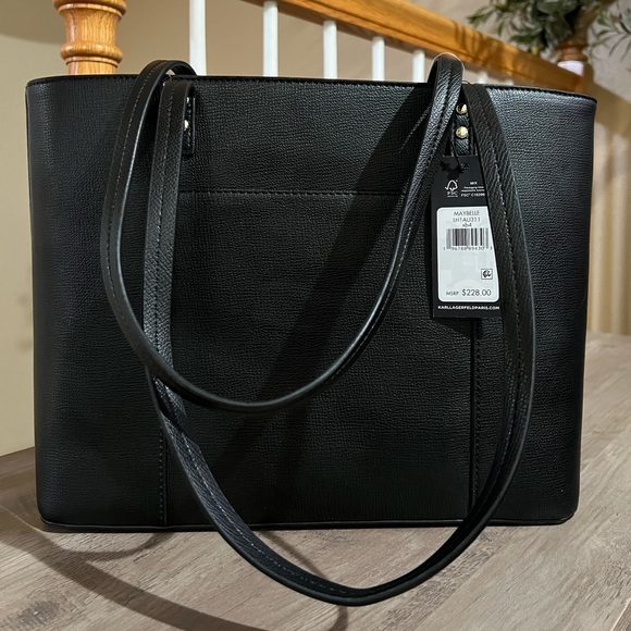 ❌SOLD❌NWT Karl Lagerfeld Black Tote Bag - Picture 2 of 7